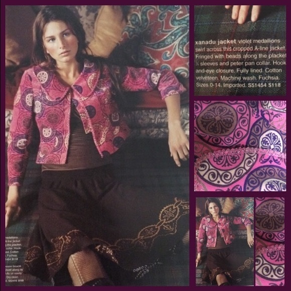 2005 Anthro "Xanadu Jacket" by Elevenses - Picture 3 of 16